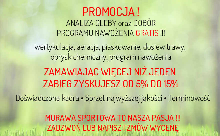 pielegnacja budowa boiska promocja